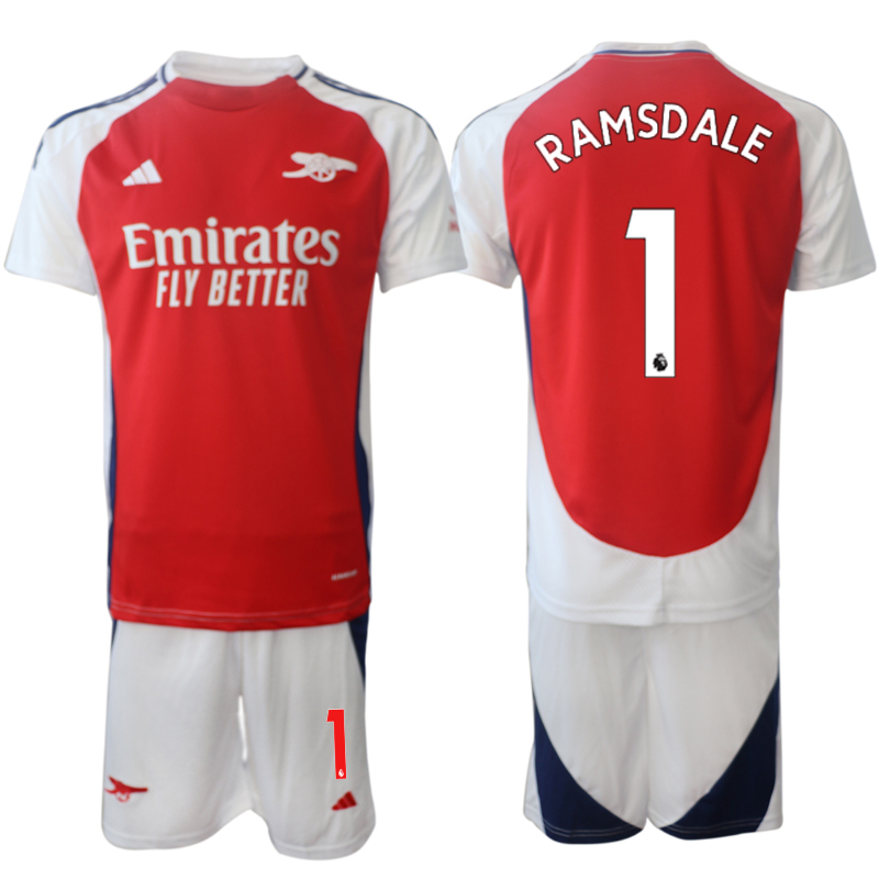 Men 2024-2025 Club Arsenal home Red #1 Soccer Jersey->arsenal jersey->Soccer Club Jersey